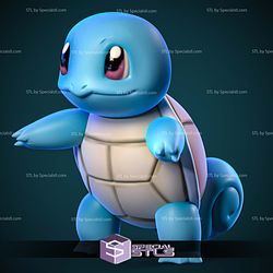 Squirtle Evolution Basic Digital Sculpture