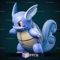 Squirtle Evolution Basic Digital Sculpture