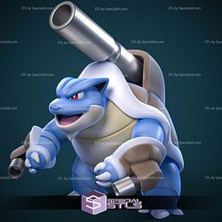 Squirtle Evolution Basic Digital Sculpture