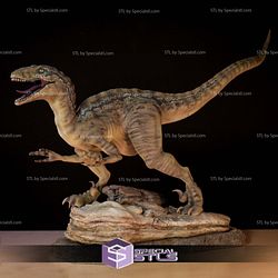 Velociraptor Digital Sculpture Printable Models