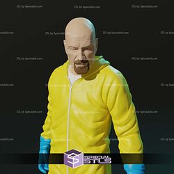 Walter White Breaking Bad Yellow Suit Digital Sculpture