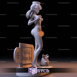 Wigglytuff and Nurse Joy NSFW Pokemon Digital Sculpture