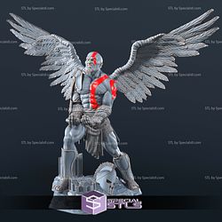 Young Kratos and Wing Joystick Holder STL Files