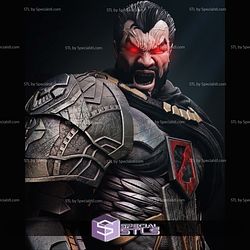 Zod Killing Superman Diorama Digital Sculpture