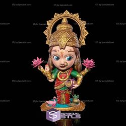 Chibi Lakshmi Goddess of Wealth STL Files