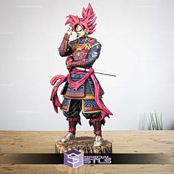 Goku Samurai Rose 3D Printing Figurine