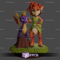 Spyro and Elora 3D Printing Figurine