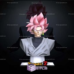 Goku Black Basic Bust Digital STL Sculpture