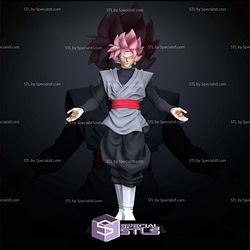 Goku Black Bust Digital STL Sculpture