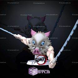 Inosuke Bust Demon Slayer Bust Digital STL Sculpture