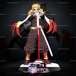 Rengoku Basic and Sword Digital STL Sculpture