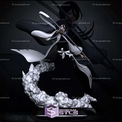 Rukia Bleach Battle Digital STL Sculpture