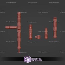 Cosplay STL Files Baton Lightsaber 3D Print