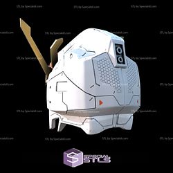 Cosplay STL Files Gundam Zeta Helmet 3D Print