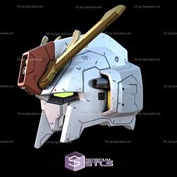 Cosplay STL Files Gundam Zeta Helmet 3D Print