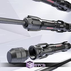 Cosplay STL Files Kylo Ren Concept Lightsaber 3D Print