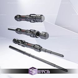 Cosplay STL Files Kylo Ren Concept Lightsaber 3D Print