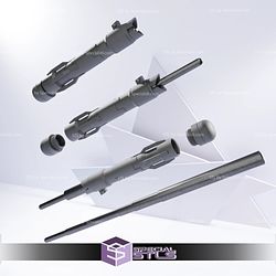Cosplay STL Files Kylo Ren Concept Lightsaber V2 3D Print