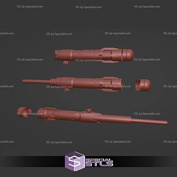 Cosplay STL Files Kylo Ren Concept Lightsaber V2 3D Print