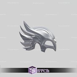 Cosplay STL Files Hawkgirl Helmet 3D Print