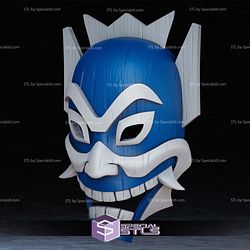 Cosplay STL Files Blue Spirit Mask From Avatar