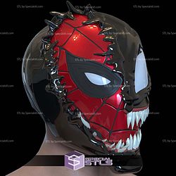 Cosplay STL Files Swappable Venom Helmet Venomized Spider-Man