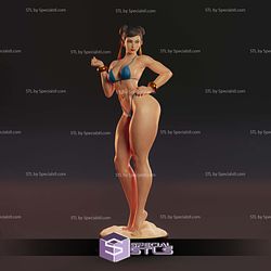 Chun Li Street Fighter 6 Bikini Digital Sculpture