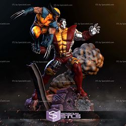 Fastball Colossus and Wolverine 3D Print Model