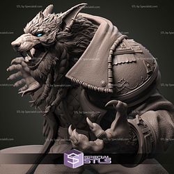 Genn Greymane Wolf Warcraft Digital Sculpture