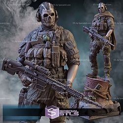 Ghost Call of Duty 3D Print Model