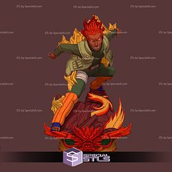 Might Guy in Battle Naruto 3D Print Model