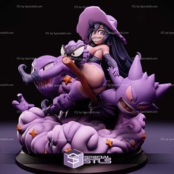 Pin Up Girl Collection - Witch Hex Maniac Pokemon STL Files