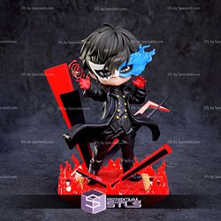 Ren Amamiya Joker Persona 5 Chibi 3D Print Model