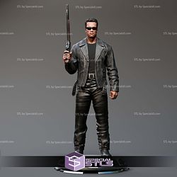 Terminator Arnold Schwarzenegger Shot Gun 3D Print Model