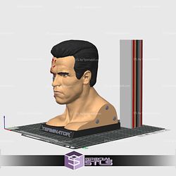 Terminator Bust Color 3D Printing STL Files