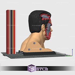 Terminator Bust Color 3D Printing STL Files