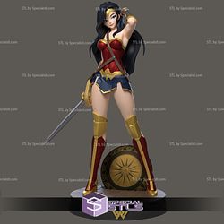 Wonder Woman Beautiful Digital Sculpture