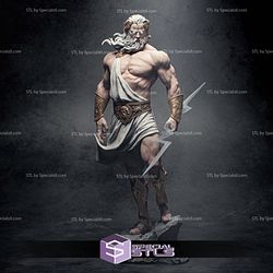 Zeus Realistic Digital Sculpture