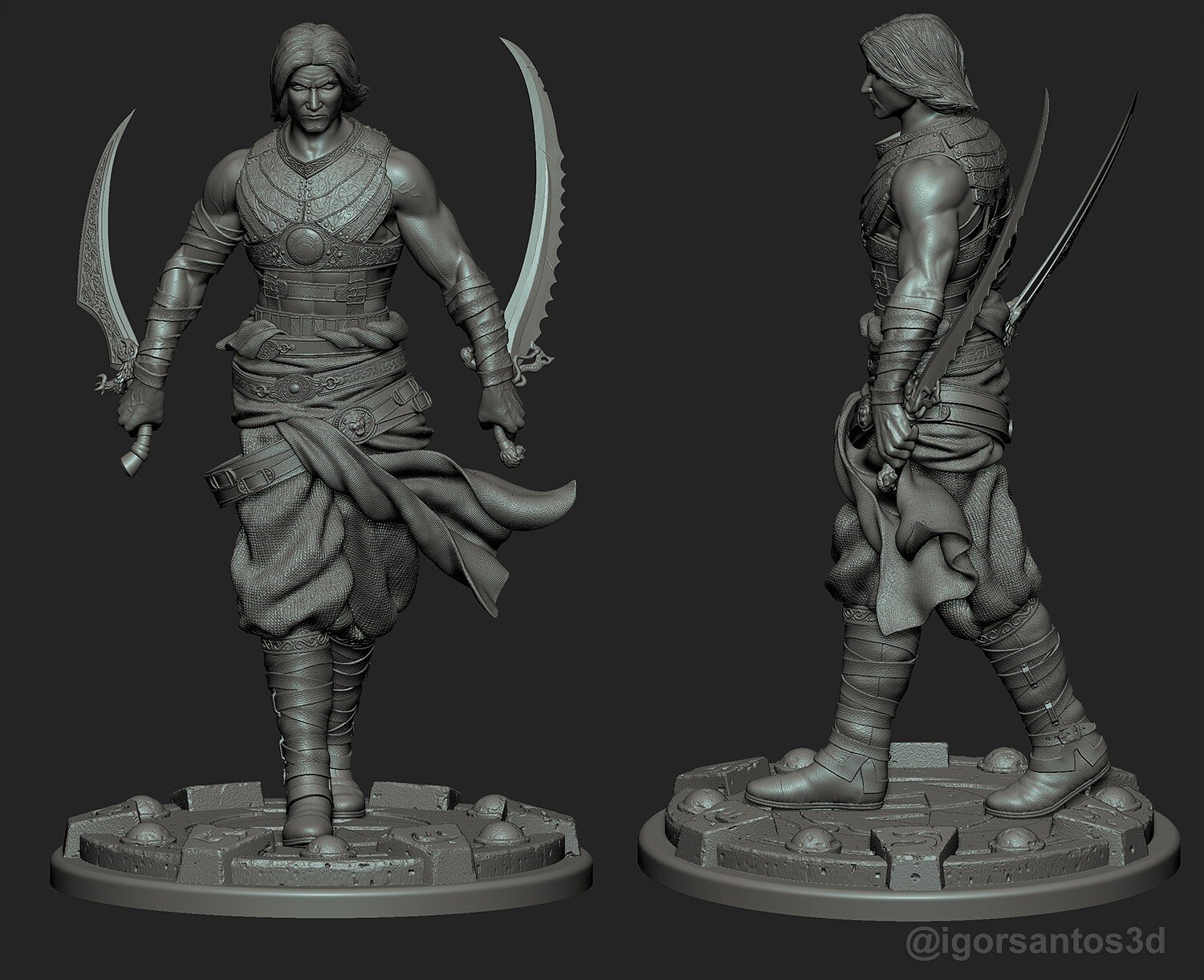 3D file PRINCE OF PERSIA-WARRIOR WITHIN 3D READY PRINT 🤴・3D