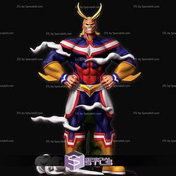 All Might 2 Version Digital Sculpture