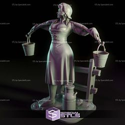 Anna the Milkmaid Digital 3D Sculpture
