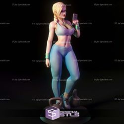 Ashley Gym Girl Digital 3D Sculpture