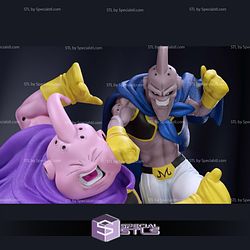 Battle of Buu Diorama Digital Sculpture