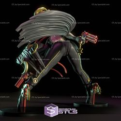 Bayonetta Short Gun Digital 3D Sculpture