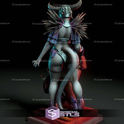 Bilha a demon Dominatrix Digital 3D Sculpture