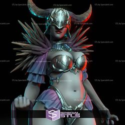 Bilha a demon Dominatrix Digital 3D Sculpture
