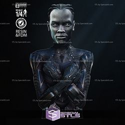 Black Panther Shuri Portrait Bust Digital Sculpture