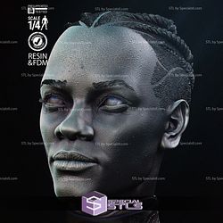Black Panther Shuri Portrait Bust Digital Sculpture