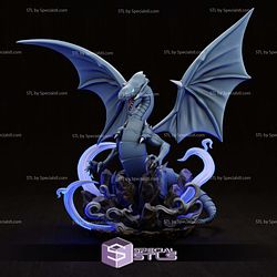 Blue Eyes White Dragon V2 Digital Sculpture