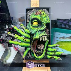 Book Nook Collection - Zombie Digital Sculpture